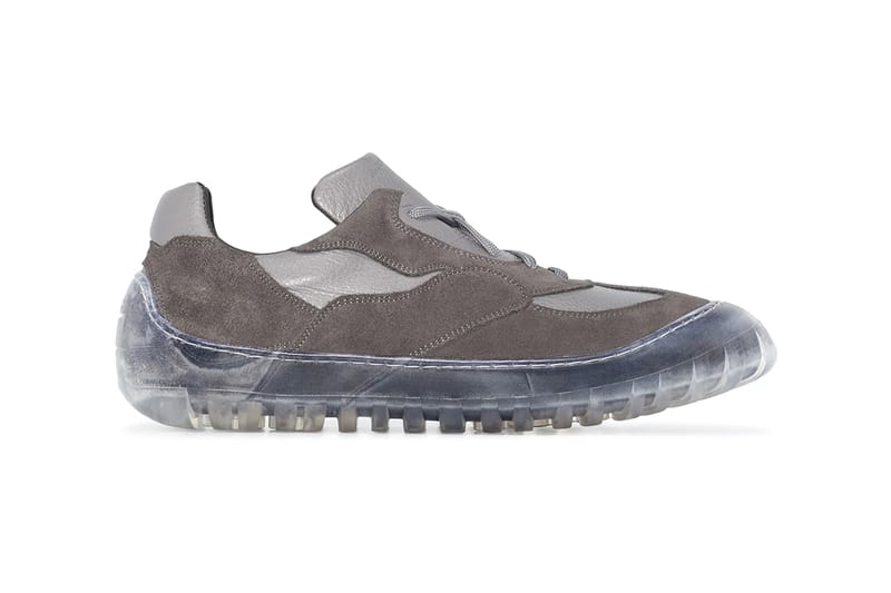 A-COLD-WALL* Grey Leather Paneled Low 