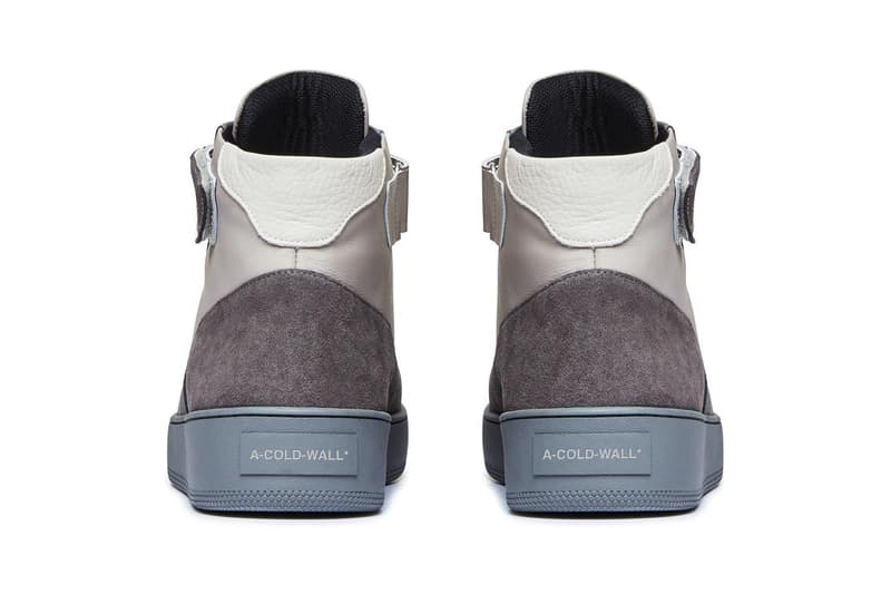 A-COLD-WALL* corbusier hi sneaker release information slate grey buy cop purchase samuel ross sneaker footwear