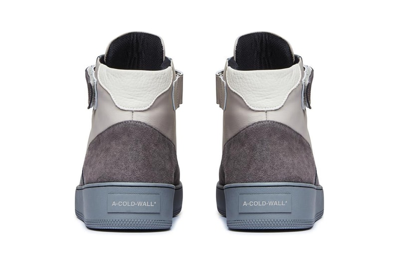 A-COLD-WALL* corbusier hi sneaker release information slate grey buy cop purchase samuel ross sneaker footwear