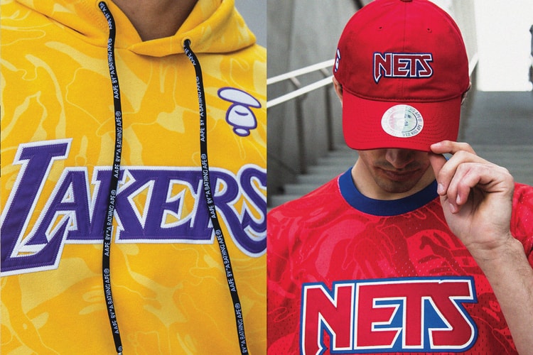 AAPE and Mitchell & Ness Spotlight Six Basketball Teams in NBA Collection