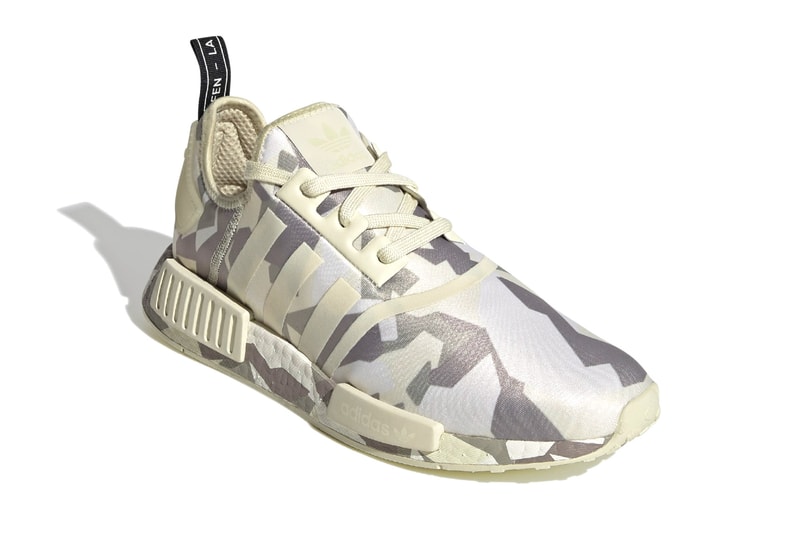 adidas NMD R1 Fractal Camo Pack Release  EF4262  EF4263  EF4264 Black Beige Navy Sand Core Black Off White Black Grey Six Carbon Collegiate Navy Cloud White