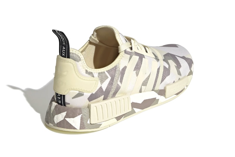 adidas NMD R1 Fractal Camo Pack Release  EF4262  EF4263  EF4264 Black Beige Navy Sand Core Black Off White Black Grey Six Carbon Collegiate Navy Cloud White