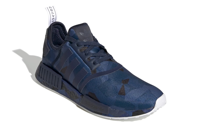 adidas NMD R1 Fractal Camo Pack Release  EF4262  EF4263  EF4264 Black Beige Navy Sand Core Black Off White Black Grey Six Carbon Collegiate Navy Cloud White