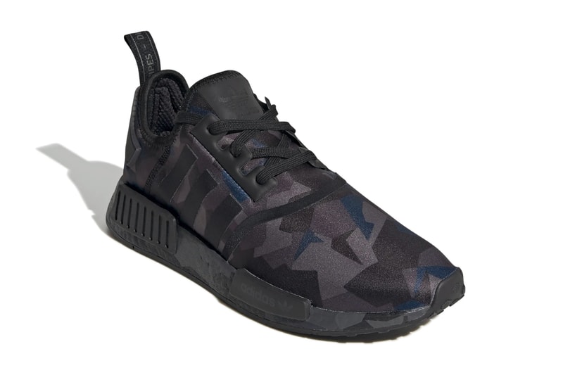 adidas NMD R1 Fractal Camo Pack Release  EF4262  EF4263  EF4264 Black Beige Navy Sand Core Black Off White Black Grey Six Carbon Collegiate Navy Cloud White