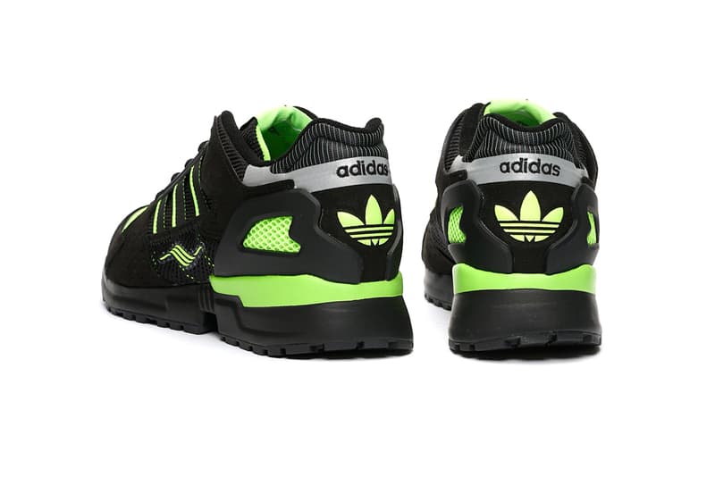 adidas Originals ZX 10000 C "Core Black/Solar Green" Release Info Drop Cop Sneakernstuff Footwear Ftwr White Three Stripes OG Torsion Technology Sneakers Three Stripes Jacques Chassaing