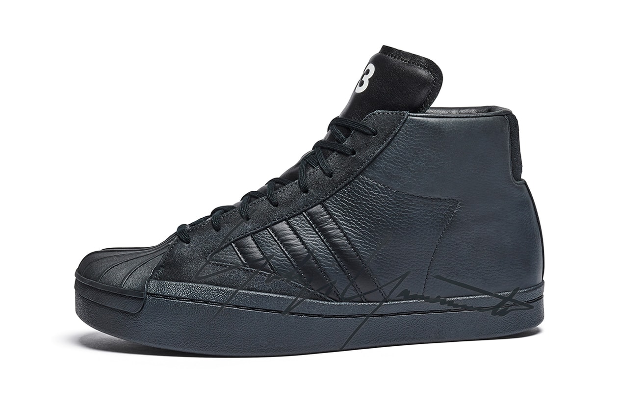 Y-3 YOHJI STAR & Y-3 YOHJI PRO Release Information First Look Yohji Yamamoto adidas Originals Collaboration Three Stripes 50 Year Anniversary Superstar high top low top sneaker drops footwear announcement