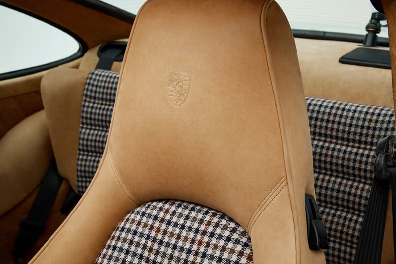 Aimé Leon Dore 1990 Porsche 964 Carrera 4 911 Collaboration Campaign ALD 694 White Pegasus Schott Leather Loro Piana Teddy Santis Car Studio Photos