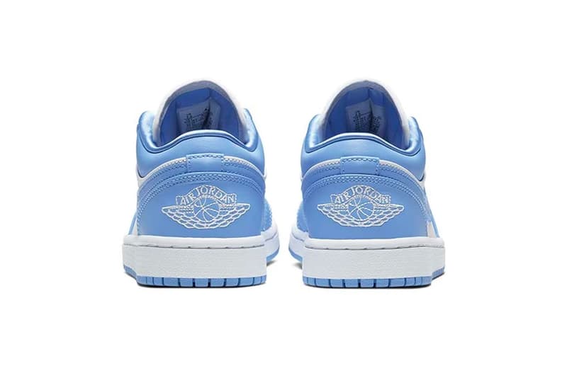 Nike Air Jordan 1 Low UNC University Blue White AO9944 441 footwear shoes sneakers menswear streetwear kicks runners trainers basketball spring summer 2020 collection jumpman