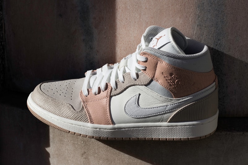 air jordan brand 1 mid milan italy one block down sculpture architecture CV3044 100 sail light bone string shimmer