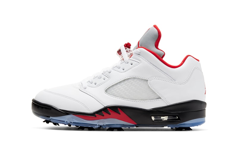 air jordan 5 low golf g white black metallic silver fire red CU4523 100 release date info photos price