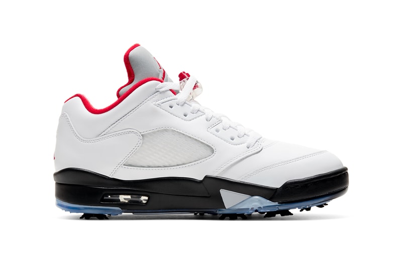 air jordan 5 low golf g white black metallic silver fire red CU4523 100 release date info photos price