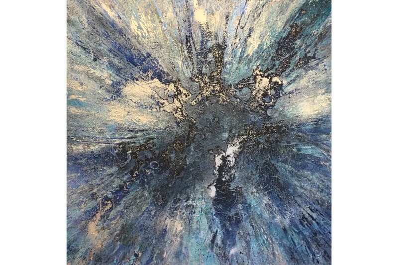 "ATOMIZED" Group Exhibition GR Gallery Alberto Di Fabio Masakatsu Sashie Harif Guzman Paintings Fictional Spherical World Faces
