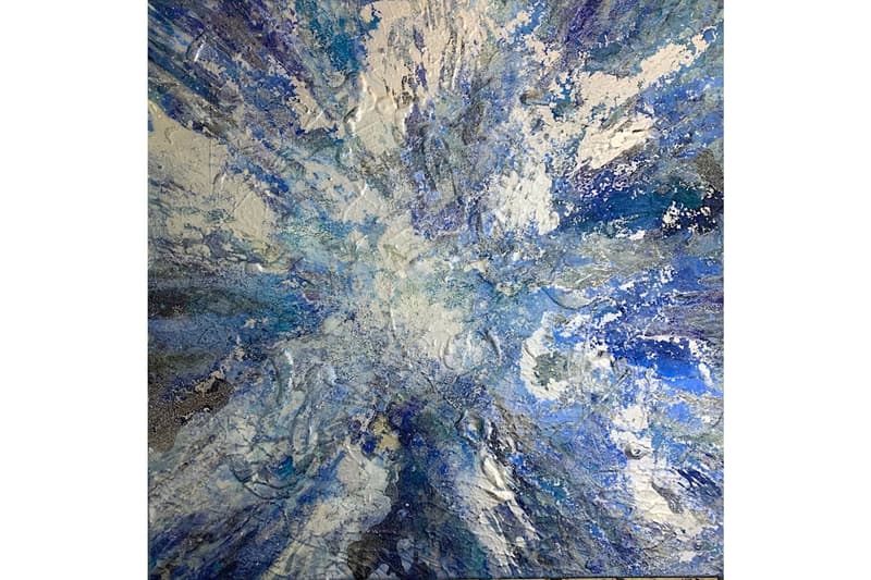 "ATOMIZED" Group Exhibition GR Gallery Alberto Di Fabio Masakatsu Sashie Harif Guzman Paintings Fictional Spherical World Faces