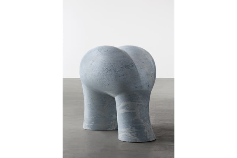 Aldo Bakker "Slow Motion" Solo Exhibition Carpenters Workshop Gallery Paris Furniture Dining Table Stool 'Weight/Wait' 'Long Lasting' 'Sitting Table' Stone Urushi