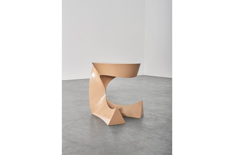 Aldo Bakker "Slow Motion" Solo Exhibition Carpenters Workshop Gallery Paris Furniture Dining Table Stool 'Weight/Wait' 'Long Lasting' 'Sitting Table' Stone Urushi