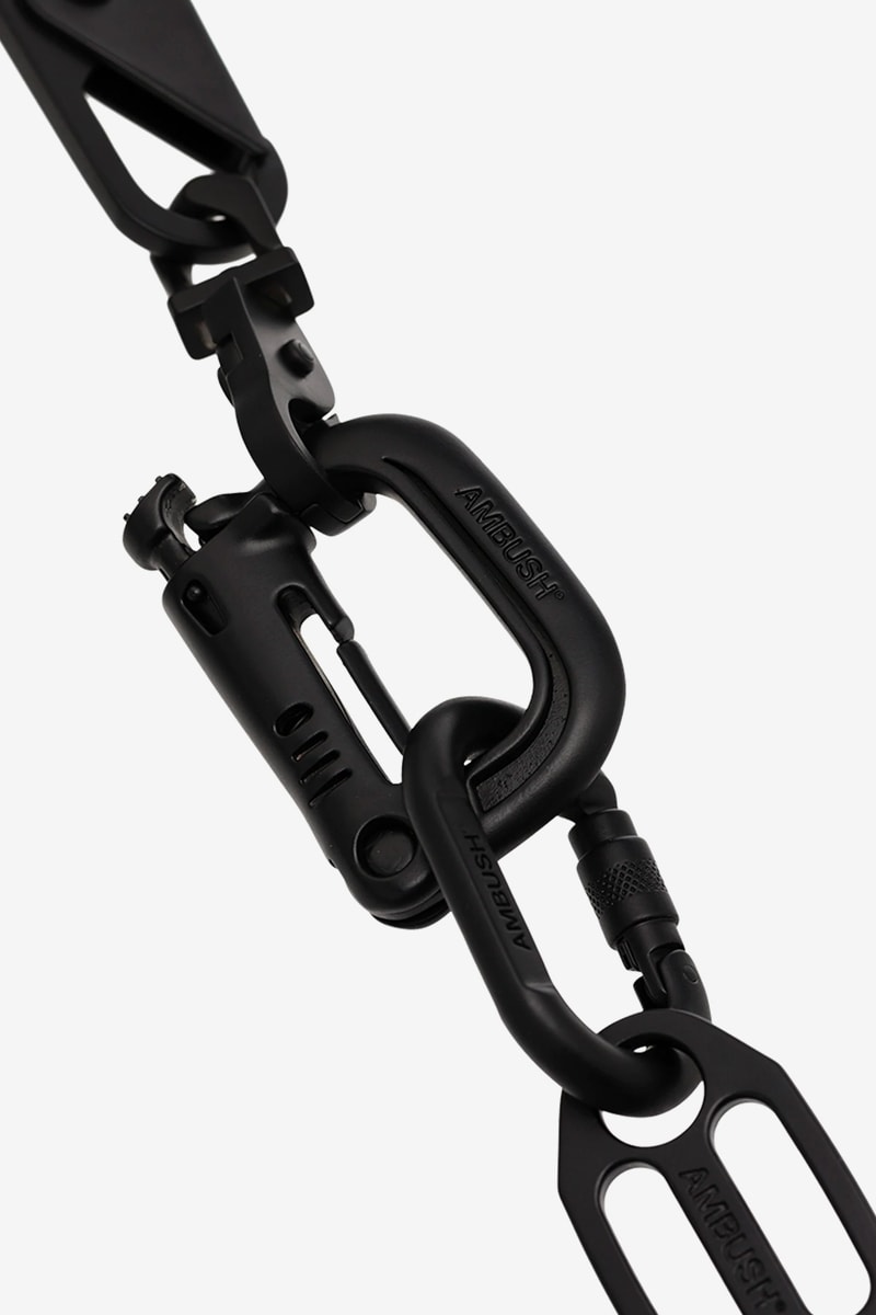 AMBUSH Carabiner Chain Necklace Release Info Buy Price Black Browns