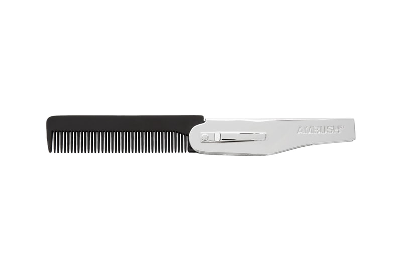 AMBUSH Logo Comb Release Info Buy Price Black Silver SSENSE