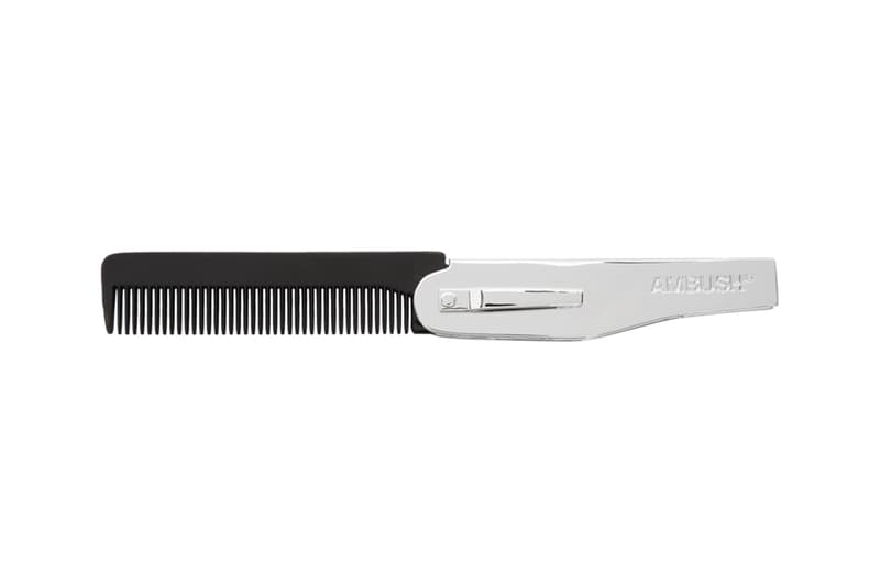 AMBUSH Logo Comb Release Info Buy Price Black Silver SSENSE