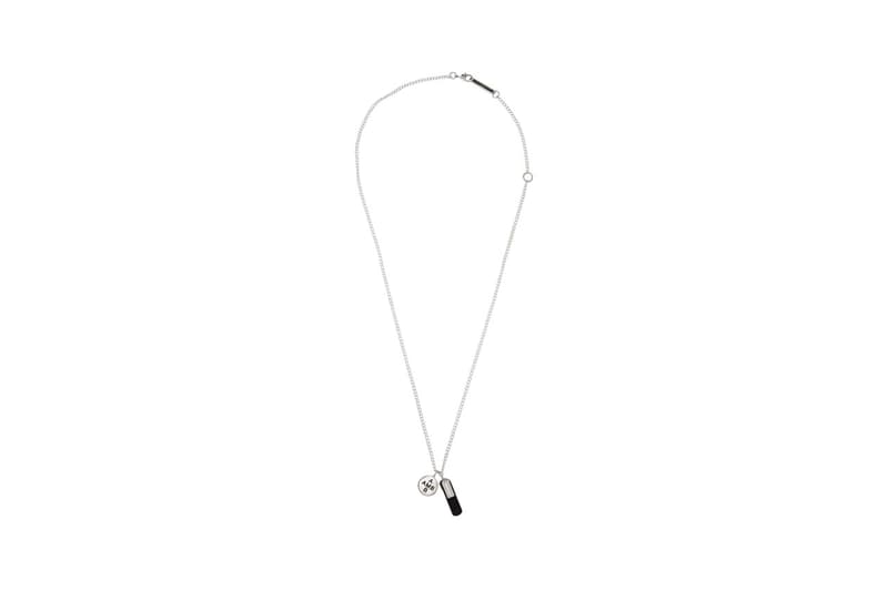 ambush sterling silver flame necklace cat charm ofuda pill charm necklace tape ring armor ring pill charm earring ss20 release