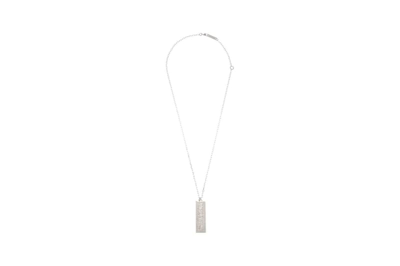 ambush sterling silver flame necklace cat charm ofuda pill charm necklace tape ring armor ring pill charm earring ss20 release