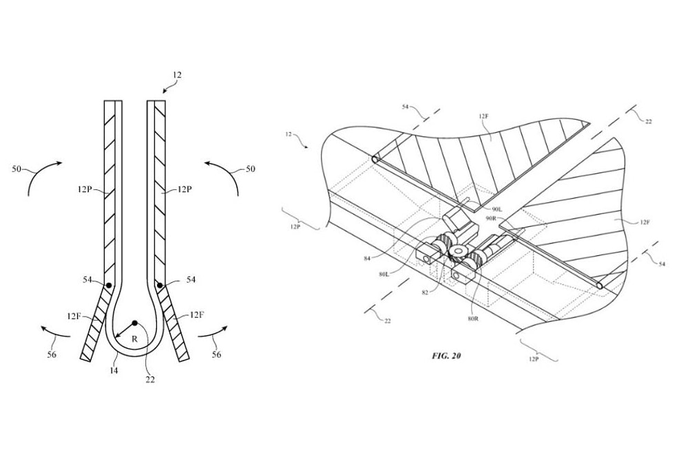 アップル Apple が折りたたみ式ディスプレイを備えた iPhone の特許を取得した事が明らかに Patent Reveals Apple Working on Folding iPhone Display smartphones tech
