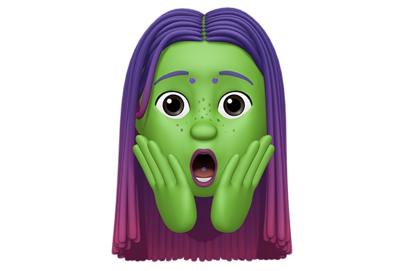 Apple imessage facetime keyboard apps Previews New iOS 13.4 Memojis Screaming in Fear Party Horn Rolling Ryes Face with Steam Folded Hands Gesturing No Tipping Hand Smiling Face Three Hearts Person Behind Computer