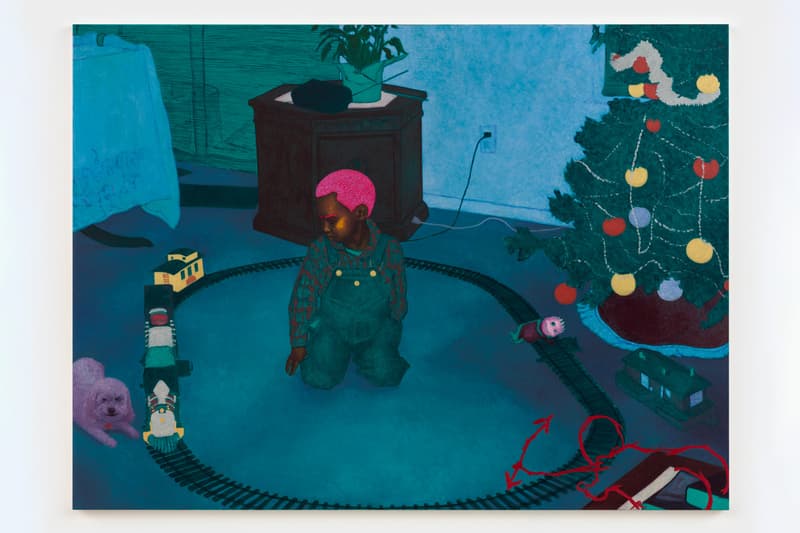 Arcmanoro Niles Exhibition UTA Artist Space "I Guess By Now I’m Supposed To Be A Man: I’m Just Trying To Leave Behind Yesterday" Paintings Portraiture Seekers