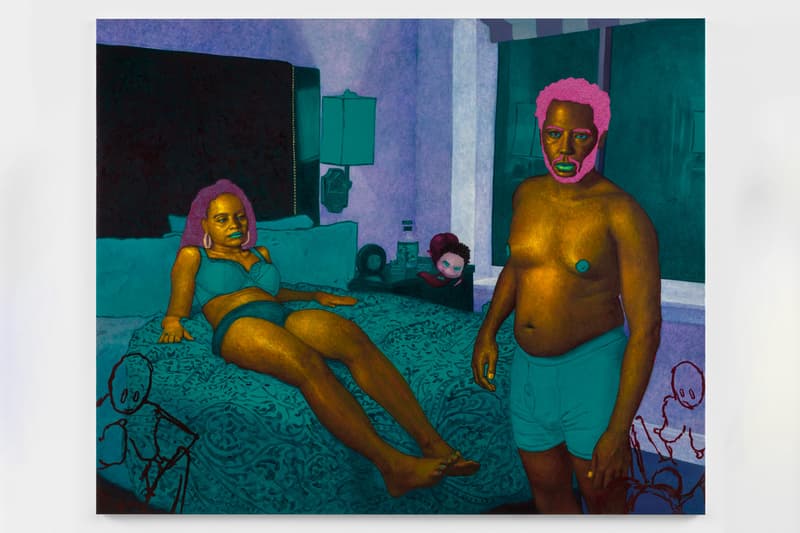 Arcmanoro Niles Exhibition UTA Artist Space "I Guess By Now I’m Supposed To Be A Man: I’m Just Trying To Leave Behind Yesterday" Paintings Portraiture Seekers