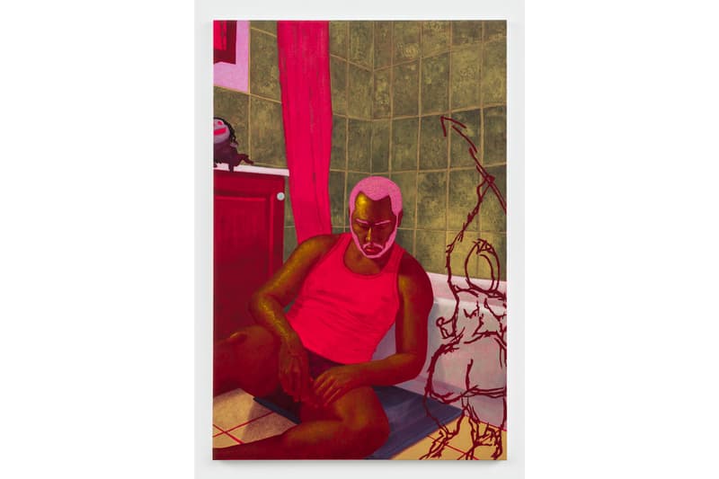 Arcmanoro Niles Exhibition UTA Artist Space "I Guess By Now I’m Supposed To Be A Man: I’m Just Trying To Leave Behind Yesterday" Paintings Portraiture Seekers