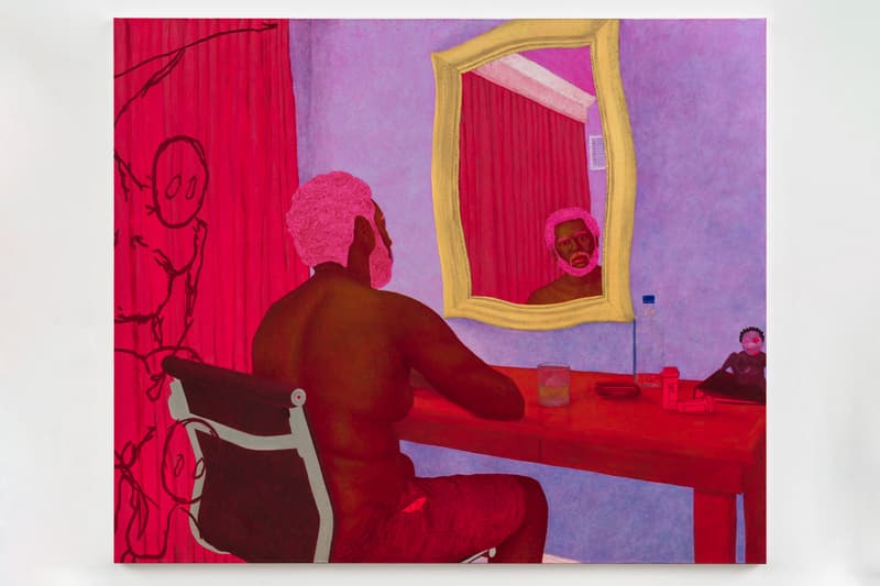 Arcmanoro Niles Exhibition UTA Artist Space "I Guess By Now I’m Supposed To Be A Man: I’m Just Trying To Leave Behind Yesterday" Paintings Portraiture Seekers