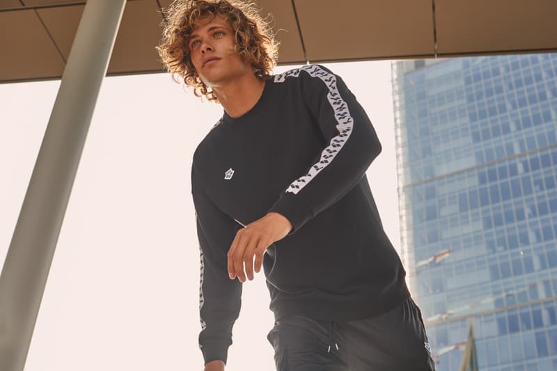 arena athleisure lifestyle ss20 icons collection track pants t-shirts logo branding horst dassler italian swimwear urban