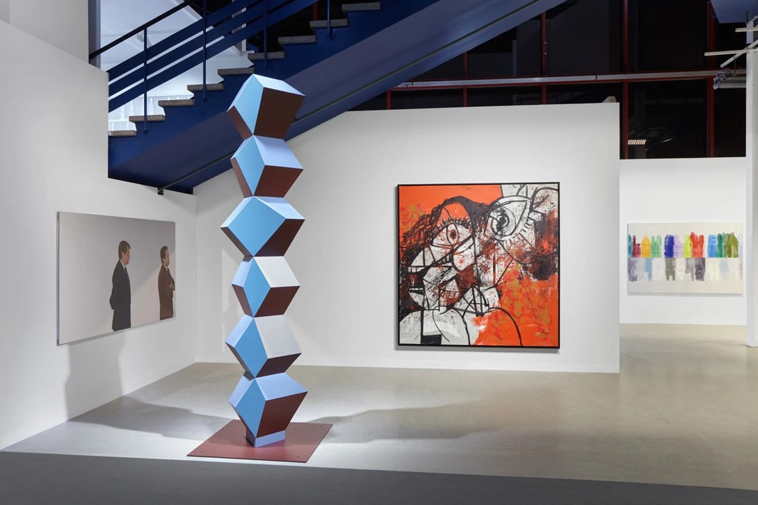 Simon Lee Gallery Art Basel Switzerland 2019 Claudio Parmiggiani 'Delocazione' Sculptures Paintings George Condo