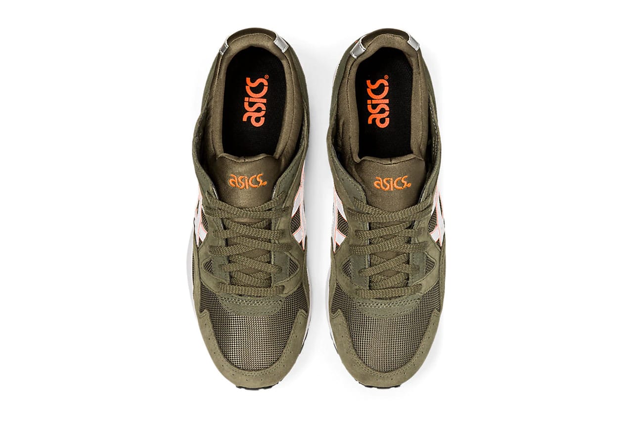 asics lyte trainers with suede detail