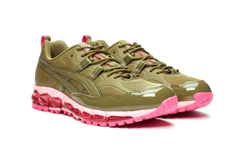 GmbH ASICS gel nandi 360 release information buy cop purchase black olive khaki pink release information berlin sneakersnstuff 1021a415-300 1021a415-001