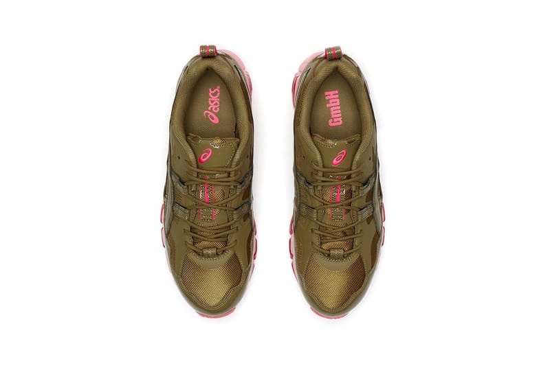 asics pink khaki