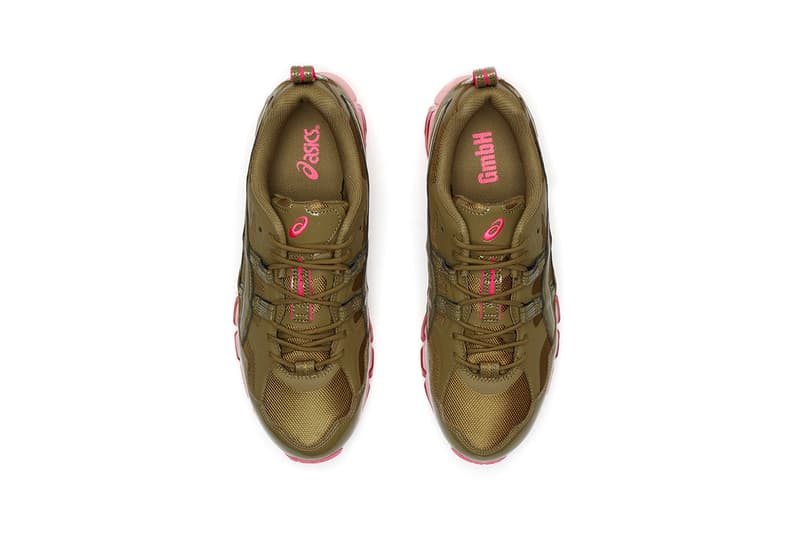 GmbH ASICS gel nandi 360 release information buy cop purchase black olive khaki pink release information berlin sneakersnstuff 1021a415-300 1021a415-001