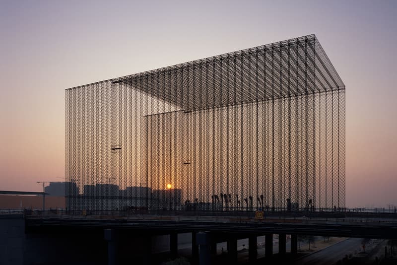 Asif Khan Studio Expo Entry Portals Expo 2020 Dubai Public Realm Works Ultra-lightweight carbon fibre Structure Mashrabiya