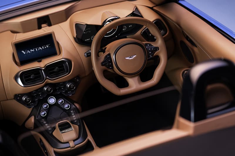 Aston Martin Vantage Roadster Unveiled First Look Mercedes-AMG Sourced V8 Engine Fastest Convertible Folding Roof in the World Sub-7 Seconds Drop Top British Automotive Manufacturer Supercar Sports Car News Announcement