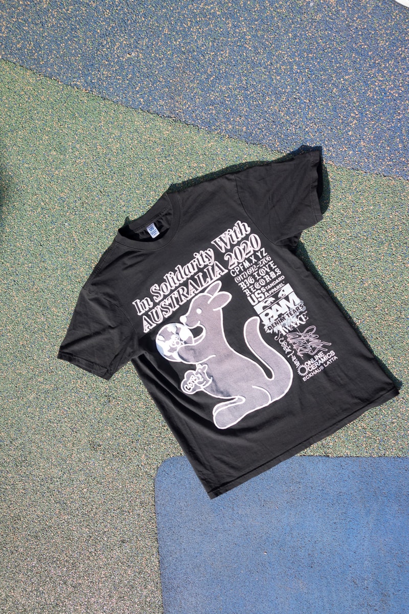 Australian Benefit "In Solidarity" 2020 T-shirt Brendan Fowler Tom Ryan Cactus Plant Flea Market 917 Big Love Records US Standard Apparel Perks and Mini Denim Tears Awake NY Some Ware Come Tees Online Ceramics Eckhaus Latta Koala Kangaroo
