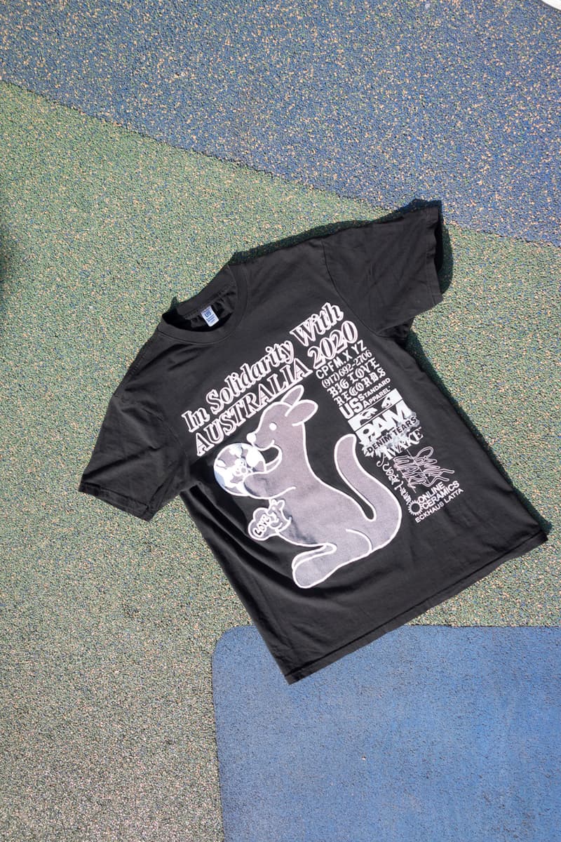 Australian Benefit "In Solidarity" 2020 T-shirt Brendan Fowler Tom Ryan Cactus Plant Flea Market 917 Big Love Records US Standard Apparel Perks and Mini Denim Tears Awake NY Some Ware Come Tees Online Ceramics Eckhaus Latta Koala Kangaroo