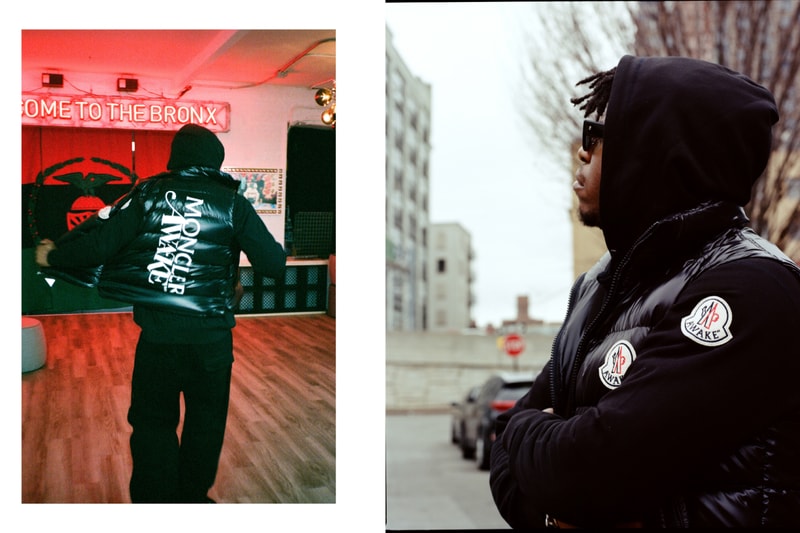 Awake NY x Moncler Capsule Release Info collaboration Parker Gilet goose down puffer vest, hoodie, crewneck, sweatpant, two T-shirts, and a logo lock hat  Alastair McKimm from i-D, Ian Isiah, Jon Gray from Ghetto Gastro, Mario Sorrenti, Maluca Mala, and Richie Shazam. drop date info price 