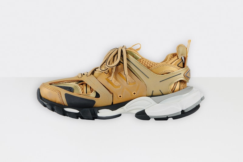 balenciaga track 2 gold white black chunky shoe sneaker release date info photos price