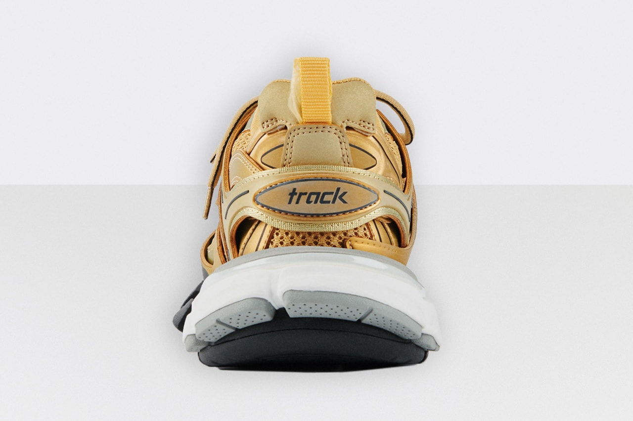 balenciaga track 2 gold white black chunky shoe sneaker release date info photos price