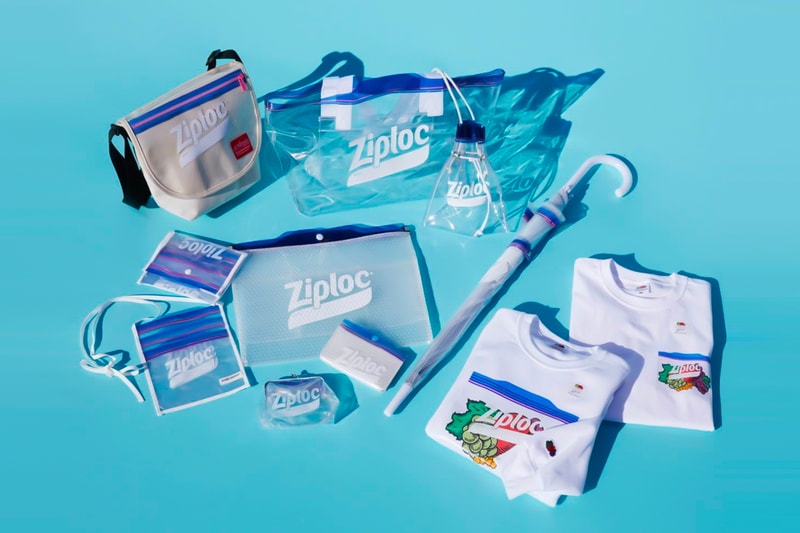 BEAMS Ziploc Bags Spring Summer 2020 Capsule collection couture collaboration accessories coin pouch shoulder bag passport holder manhattan portage transparent plastic T shirt menswear fruit of the loom ray keisuke kanda