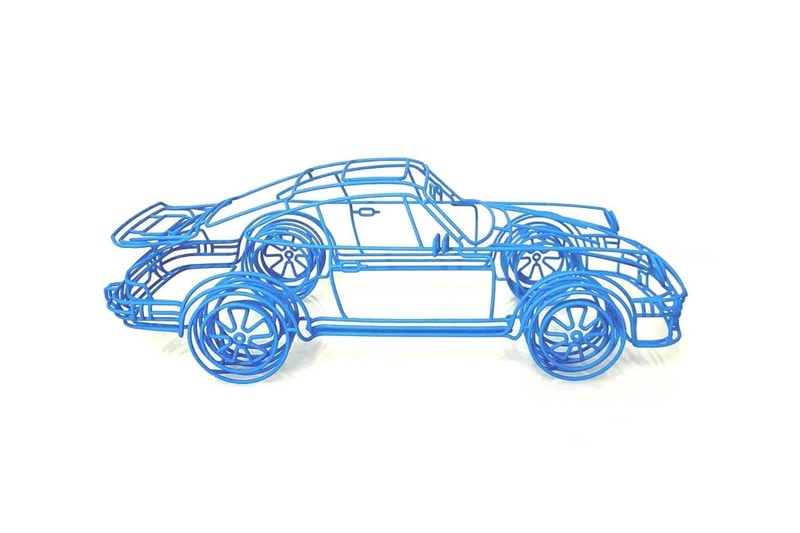 benedict radcliffe blueprint porsche wire sculptures