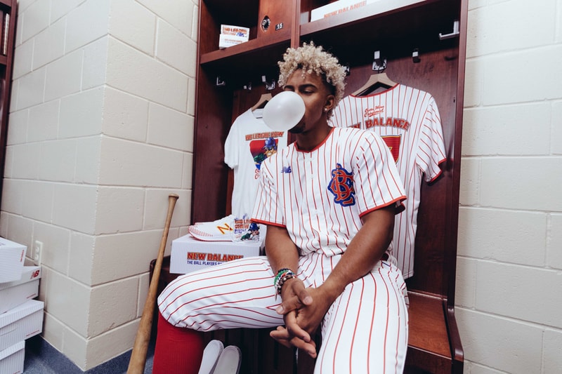 big league chew new balance baseball cleats national bubble gum day francisco lindor outta here original ground ball grape big rally blue raspberry swingin sour apple release date info photos price