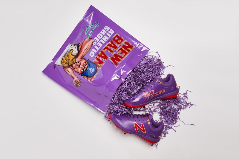 big league chew new balance baseball cleats national bubble gum day francisco lindor outta here original ground ball grape big rally blue raspberry swingin sour apple release date info photos price