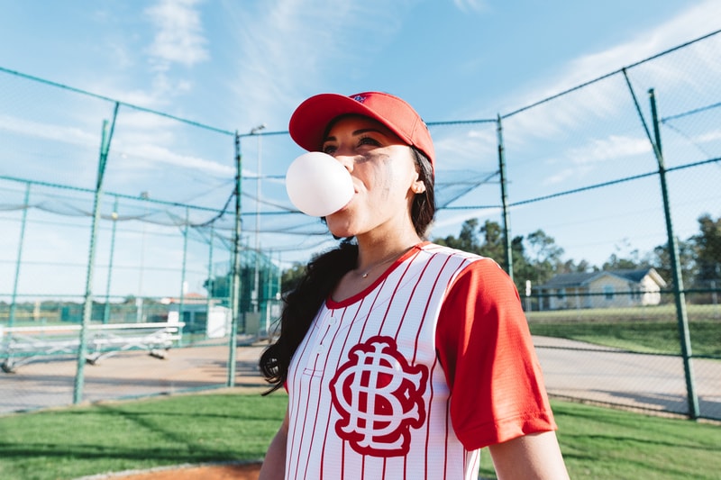 big league chew new balance baseball cleats national bubble gum day francisco lindor outta here original ground ball grape big rally blue raspberry swingin sour apple release date info photos price