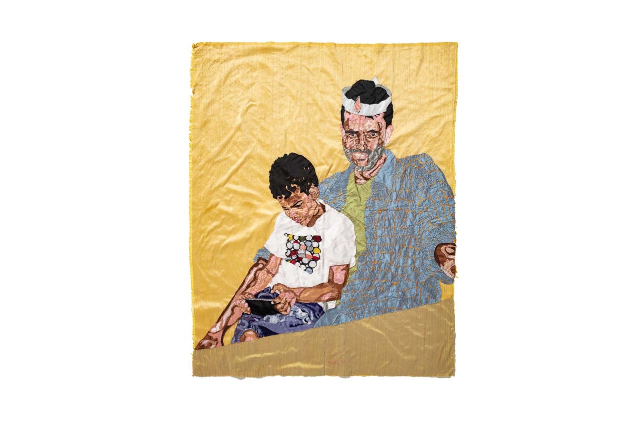 billie zangewa soldier of love exhibition galerie templon paris embroidered silk