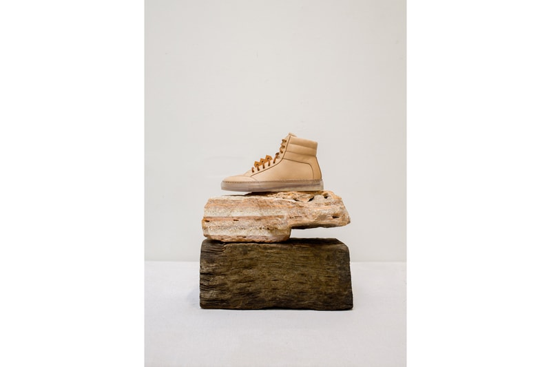 Bradley Duncan Koio Sneaker Collaboration Tan Leather WAVEFORM Sculpture Clear Sole High-Top  sneakers primo